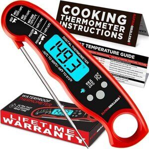 Grillers Instant Read Meat Thermometer for Cooking Grilling and Griddle Accessor